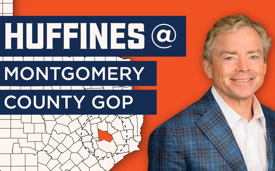 Huffines at Montgomery County Tea Party