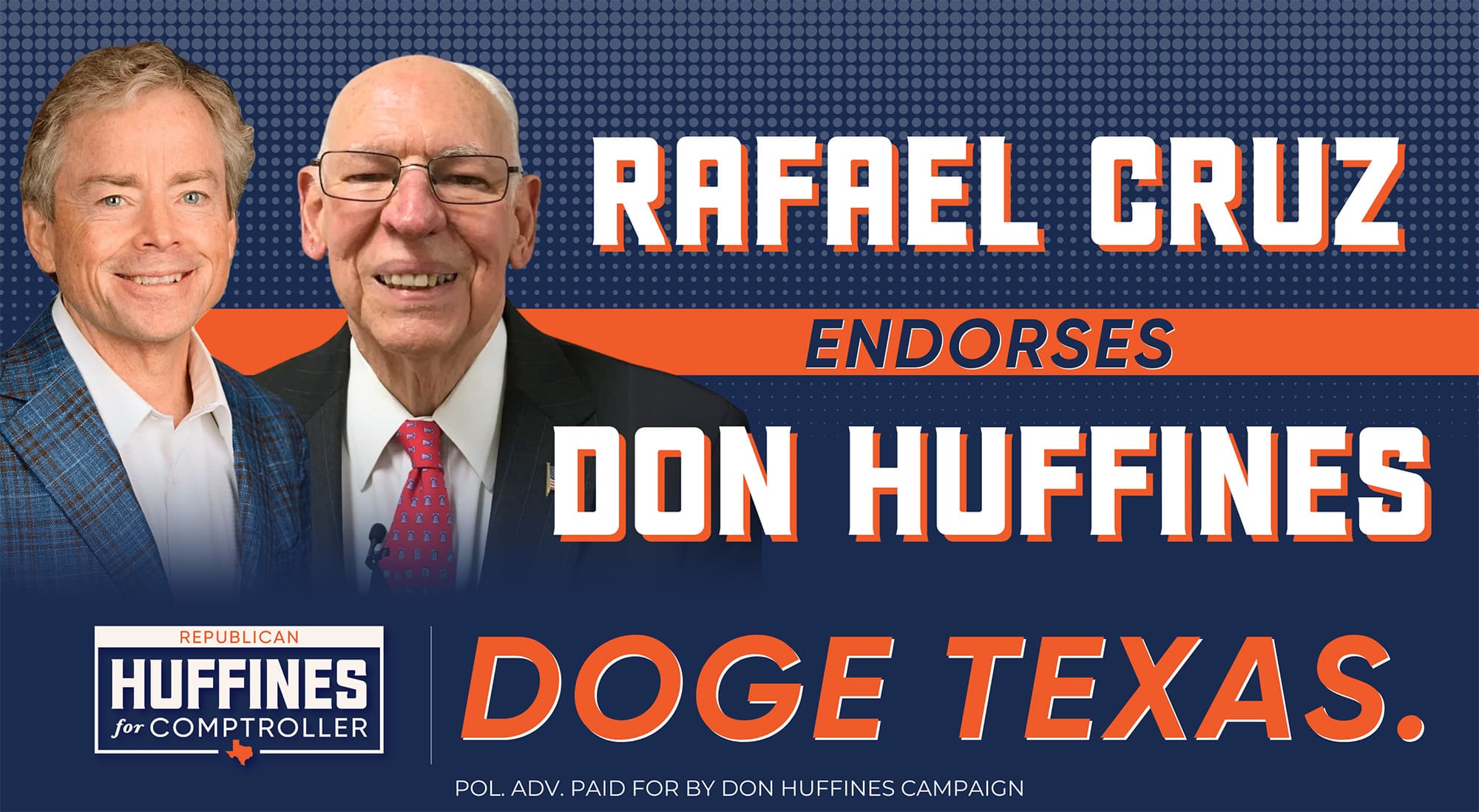 Pastor Rafael Cruz Endorses Huffines for Comptroller