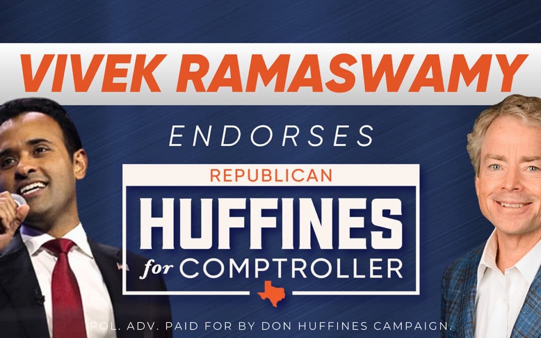 Vivek Ramaswamy Endorses Don Huffines for Comptroller