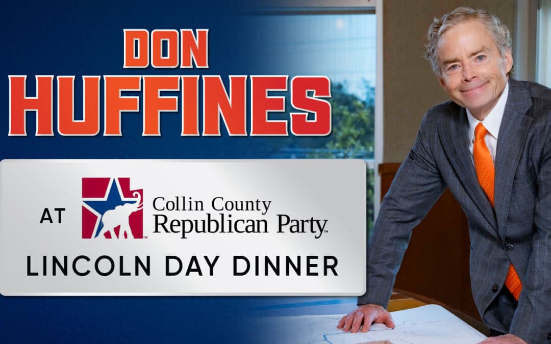 Huffines at Collin County GOP Lincoln Dinner