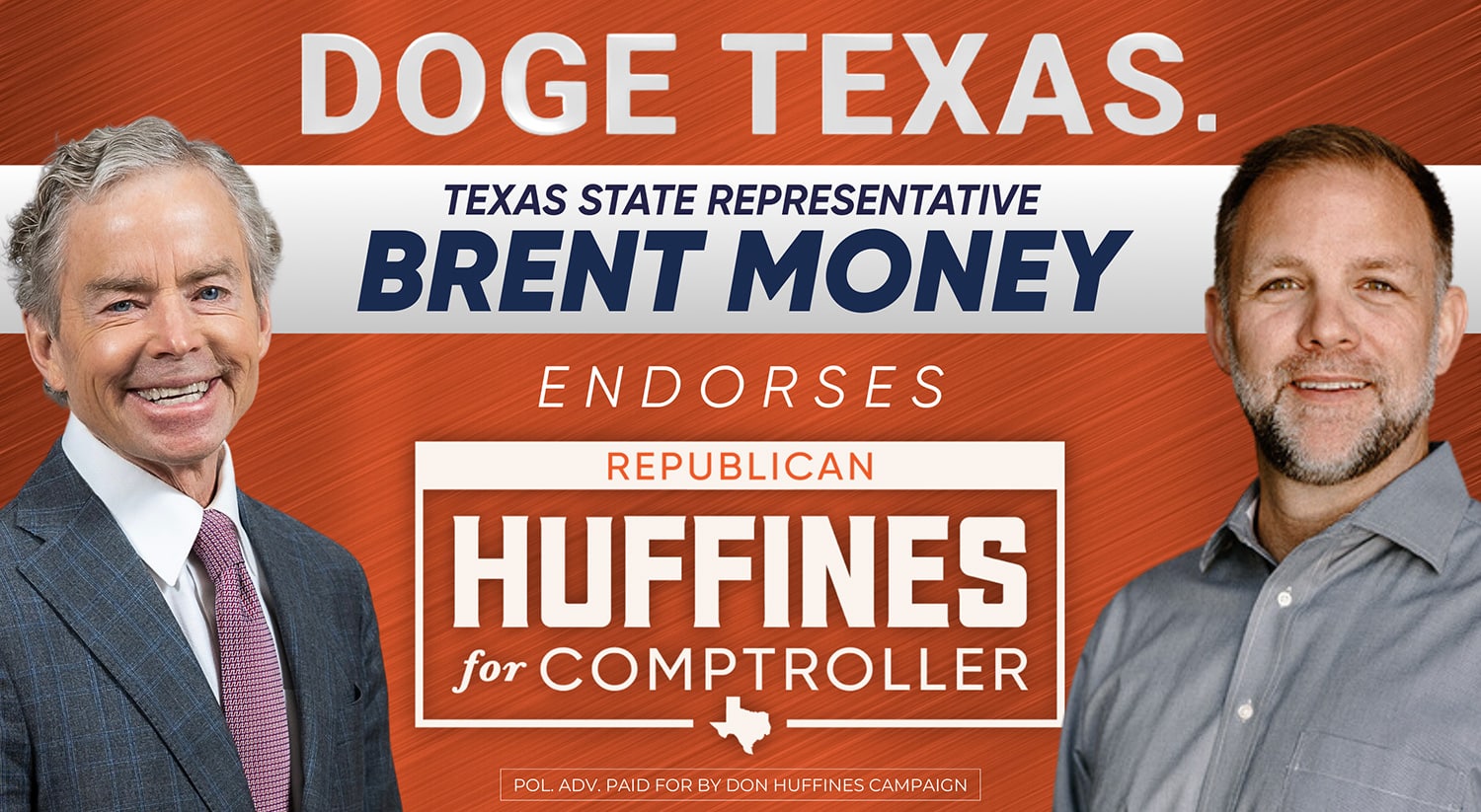 State Rep. Brent Money Endorses Don Huffines for Comptroller