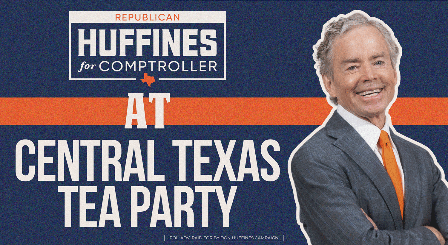 Huffines at Central Texas Tea Party