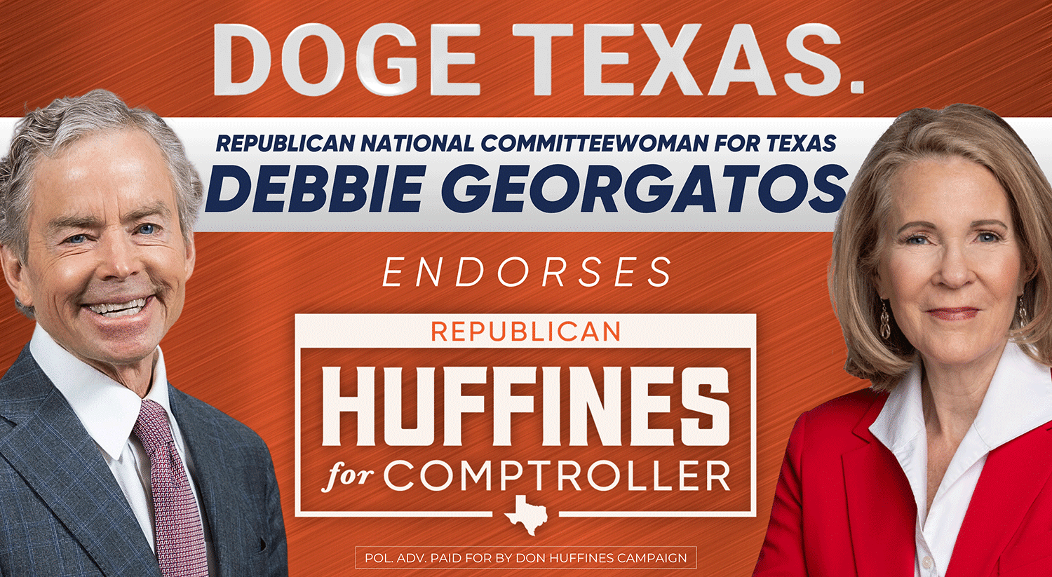 RNC Committeewoman for Texas Debbie Georgatos Endorses Don Huffines for Comptroller