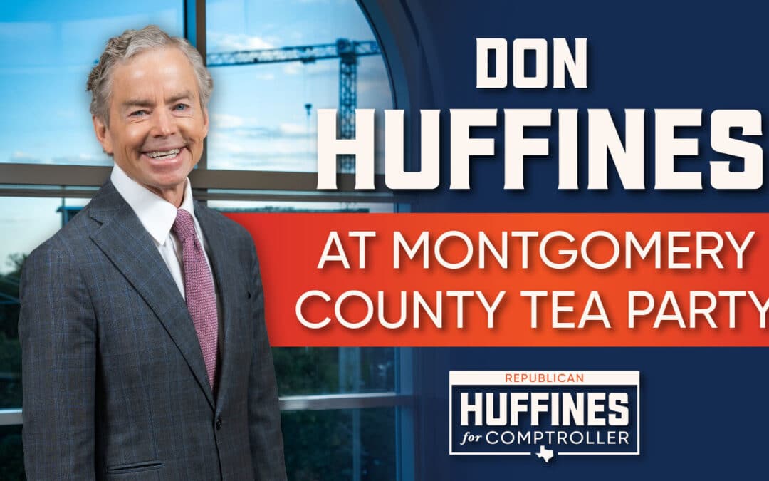 Huffines at Montgomery County Tea Party
