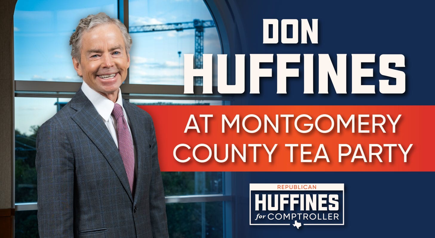 Huffines at Montgomery County Tea Party