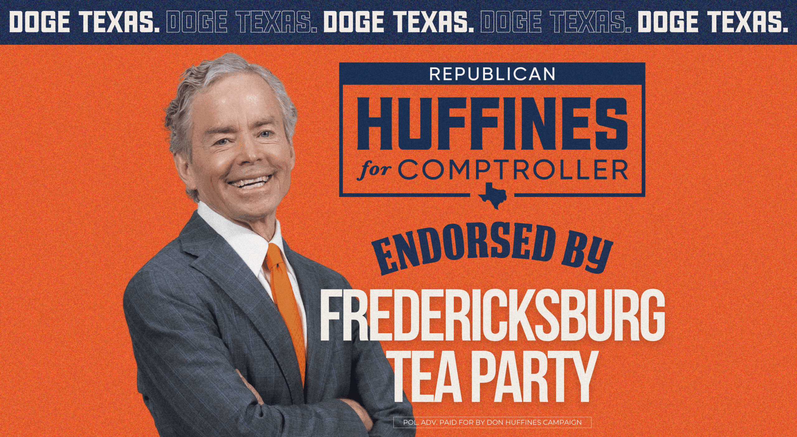 Fredericksburg Tea Party Endorses Don Huffines for Comptroller