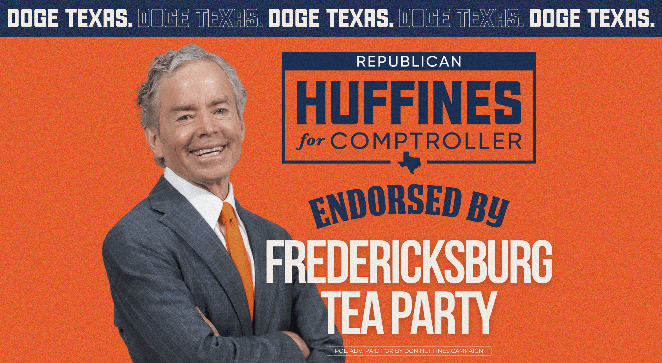 Fredericksburg Tea Party Endorses Don Huffines for Texas Comptroller