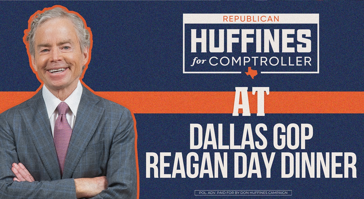 Huffines at Dallas GOP Reagan Day Dinner