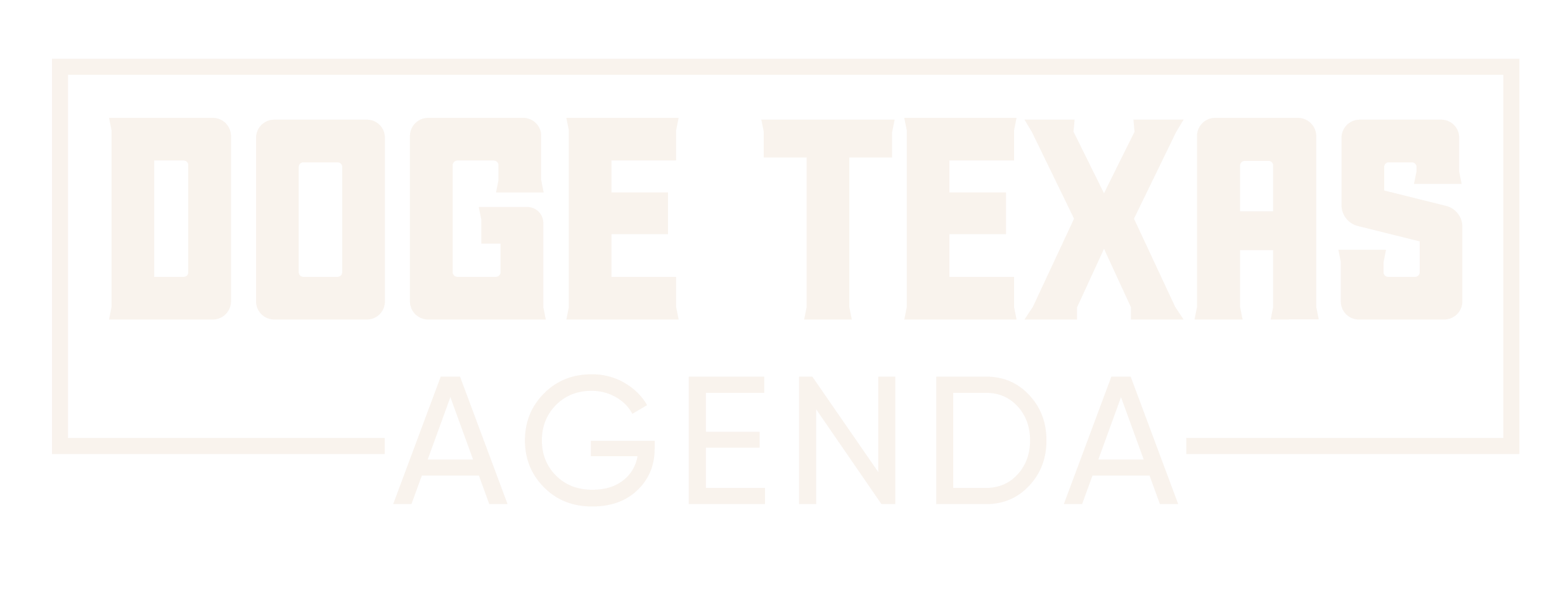 Doge Texas Agenda