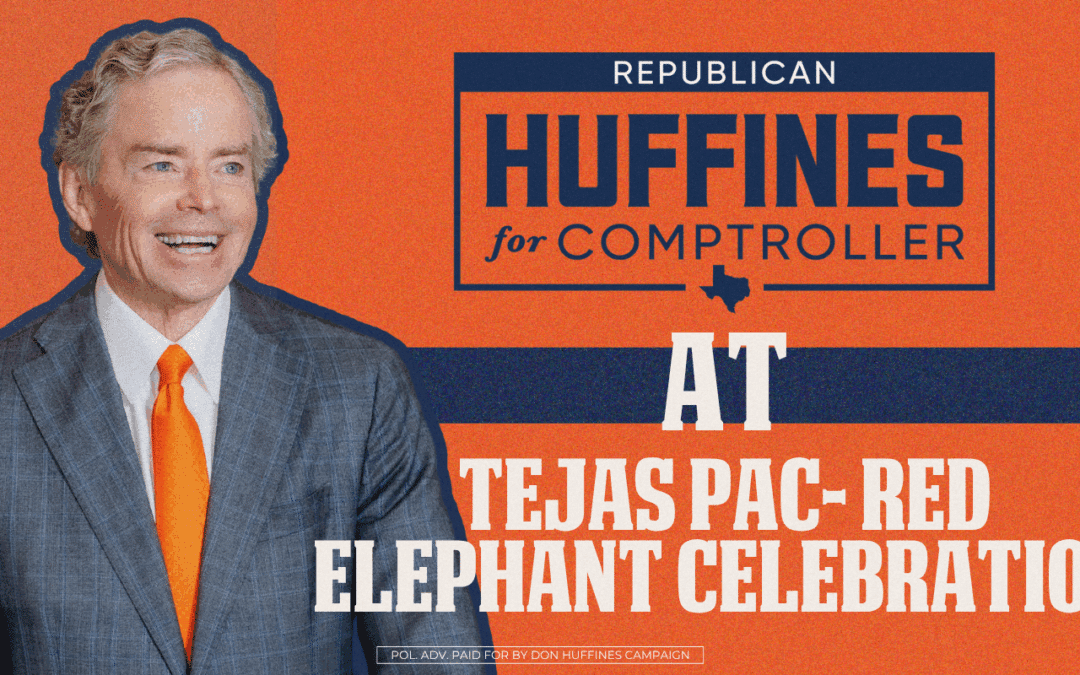 Huffines at Tejas PAC Red Elephant Celebration