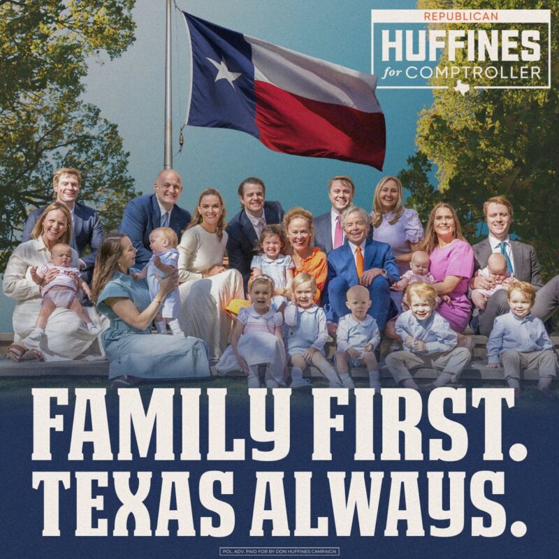 Image for the Tweet beginning: Family First, Texas Always.

Texas families