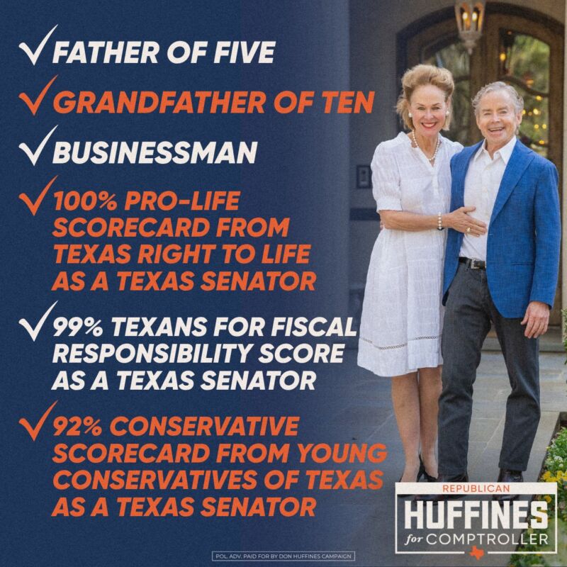 Image for the Tweet beginning: Texas deserves proven conservative leadership.